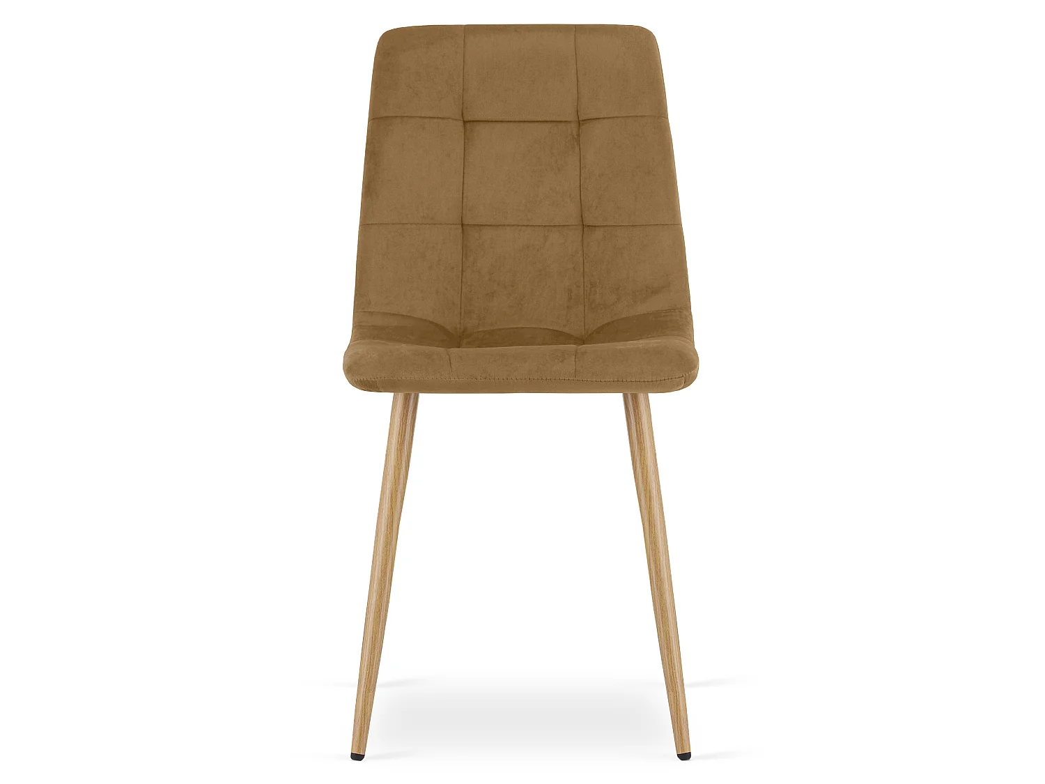 Eetkamerstoel KARA, velvet, bruin, 87x44,5x50,5 cm