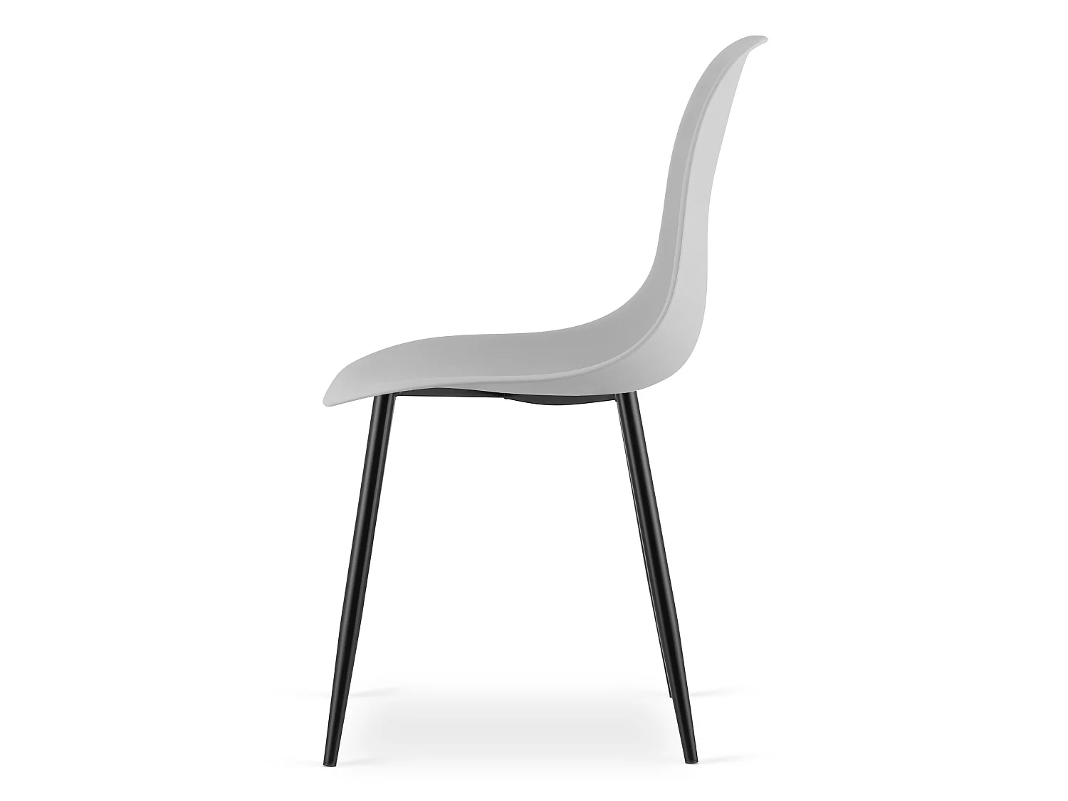 Scandinavische eetkamerstoel WAT polypropyleen grijs 46x51x84 cm