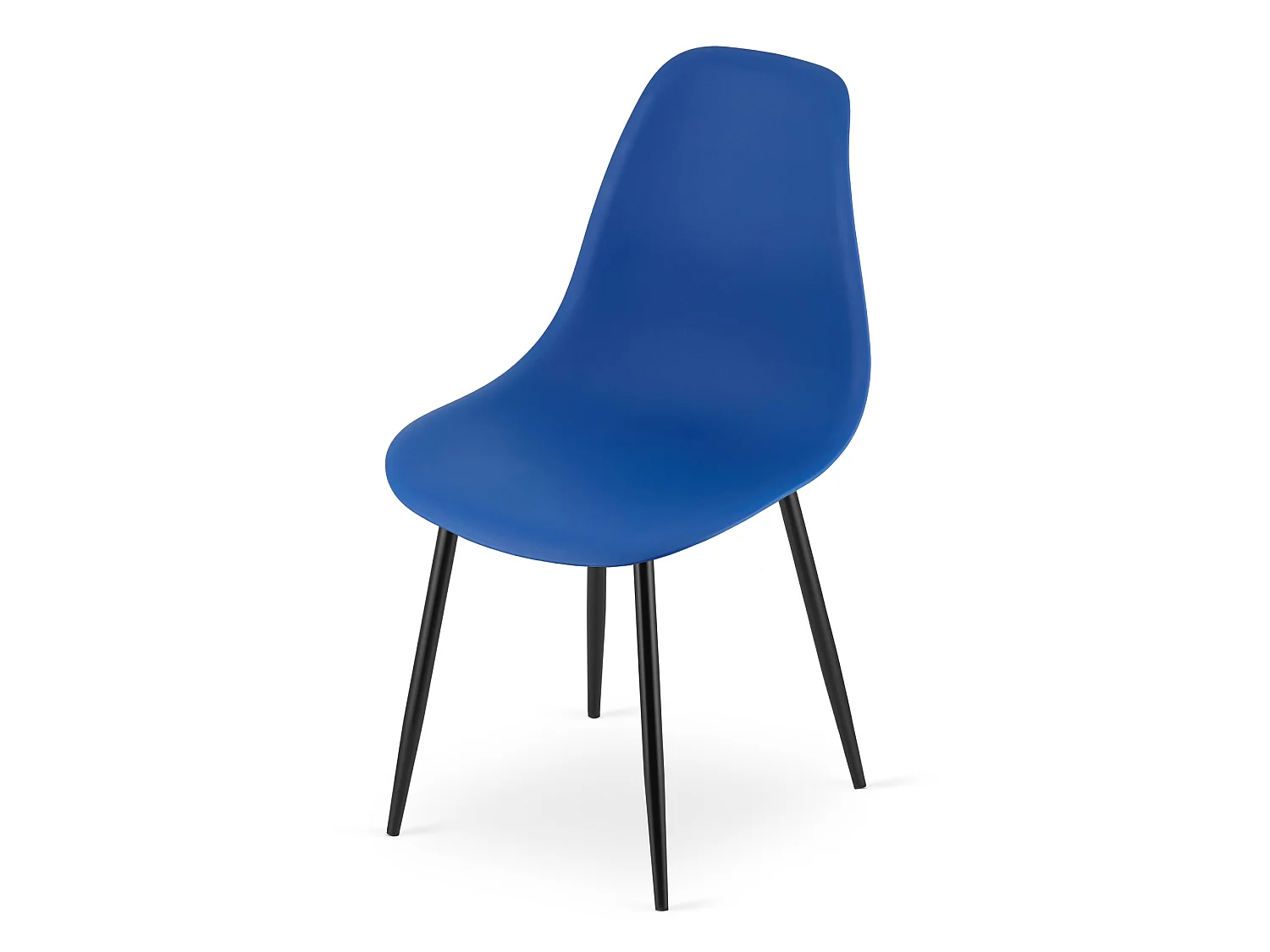 Eetkamerstoel WAT ergonomisch polypropyleen blauw 84x46x51 cm
