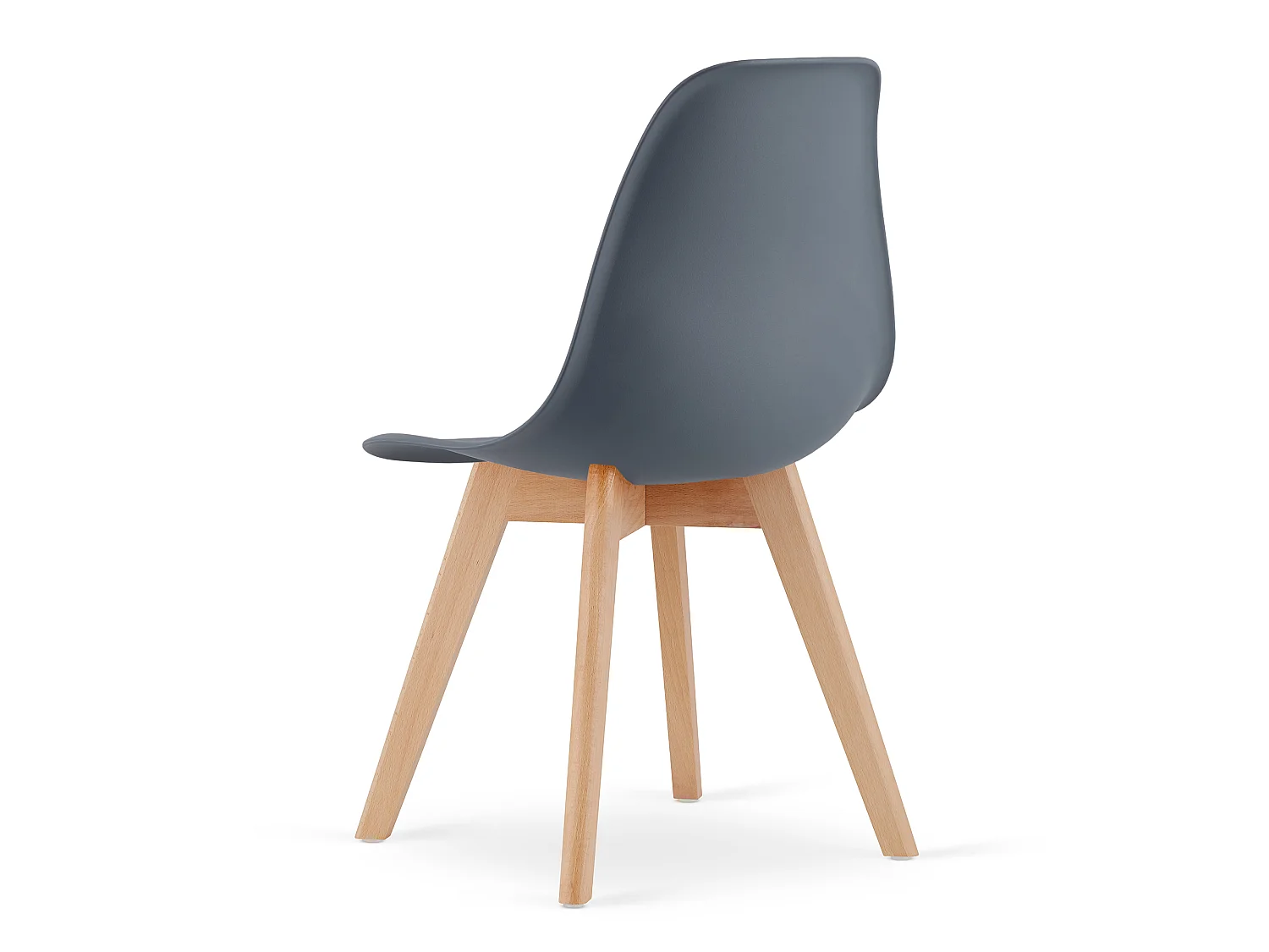 Eetkamerstoel KITO tijdloos polypropyleen donker leisteen 80x46x54,5 cm