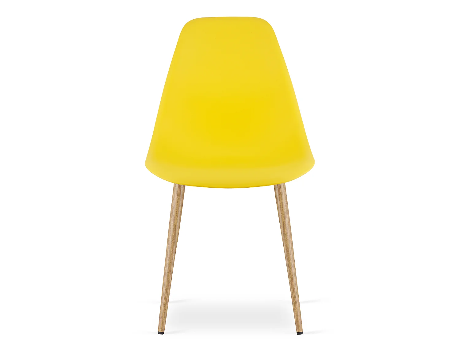 Chaise de salle à manger et cuisine design scandinave polypropylène jaune 84x46x51 cm