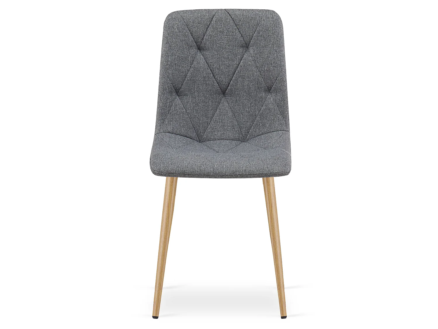 Eetkamerstoel LIBRA bekleed stof donkergrijs 44,5x54,5x87 cm