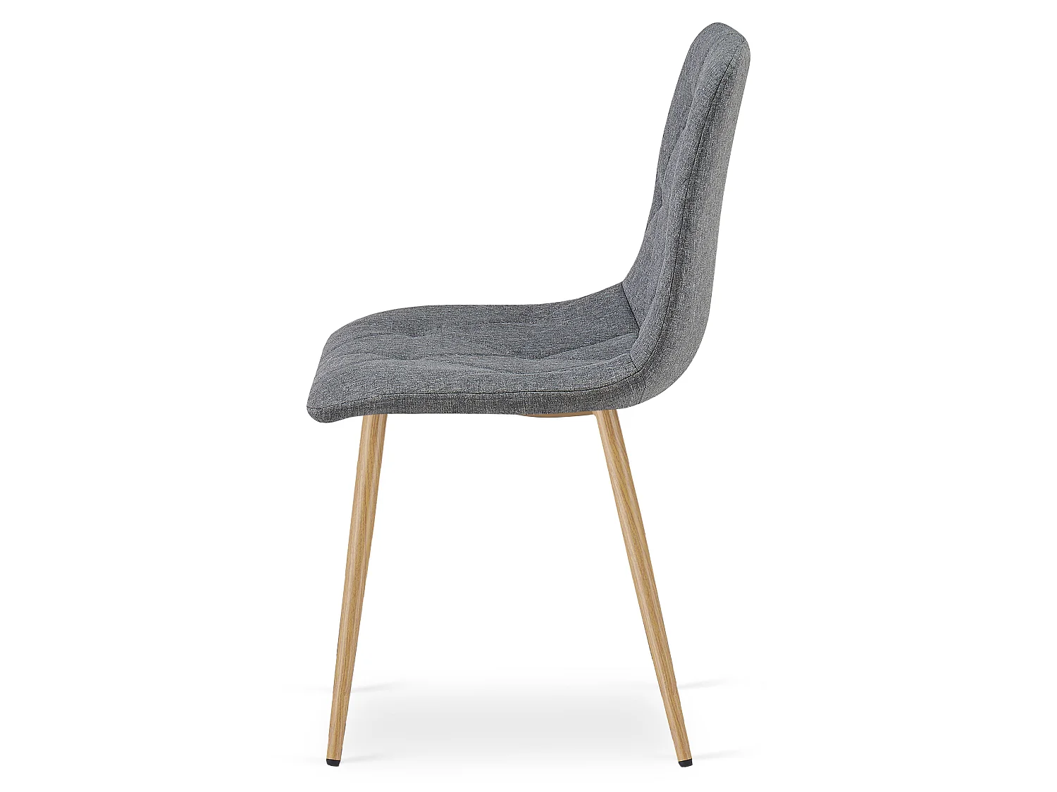 Eetkamerstoel LIBRA bekleed stof donkergrijs 44,5x54,5x87 cm