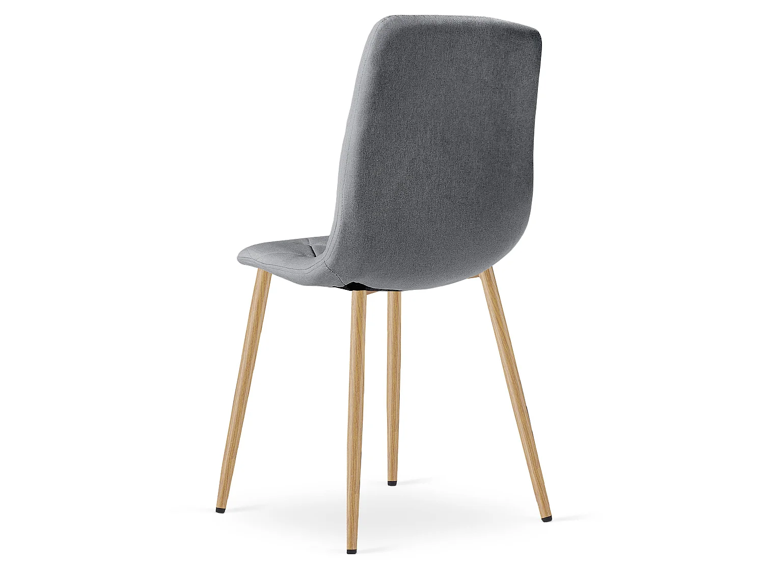 Eetkamerstoel LIBRA bekleed stof donkergrijs 44,5x54,5x87 cm
