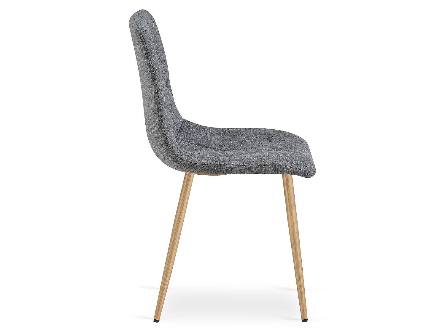 Eetkamerstoel LIBRA bekleed stof donkergrijs 44,5x54,5x87 cm