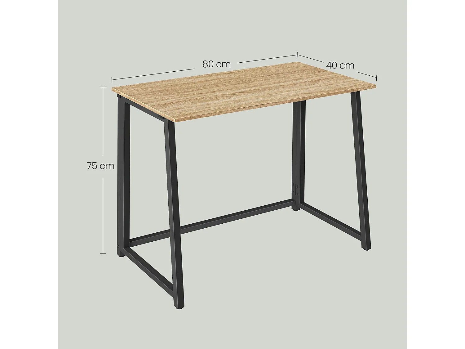 Bureau informatique MAX 1.0 - sonoma / pieds noirs