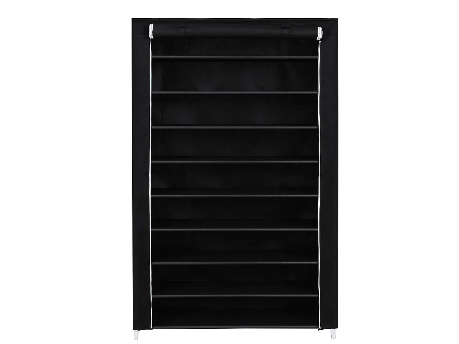 Armoire à chaussures textile noire 100x28x162 cm RXJ00H