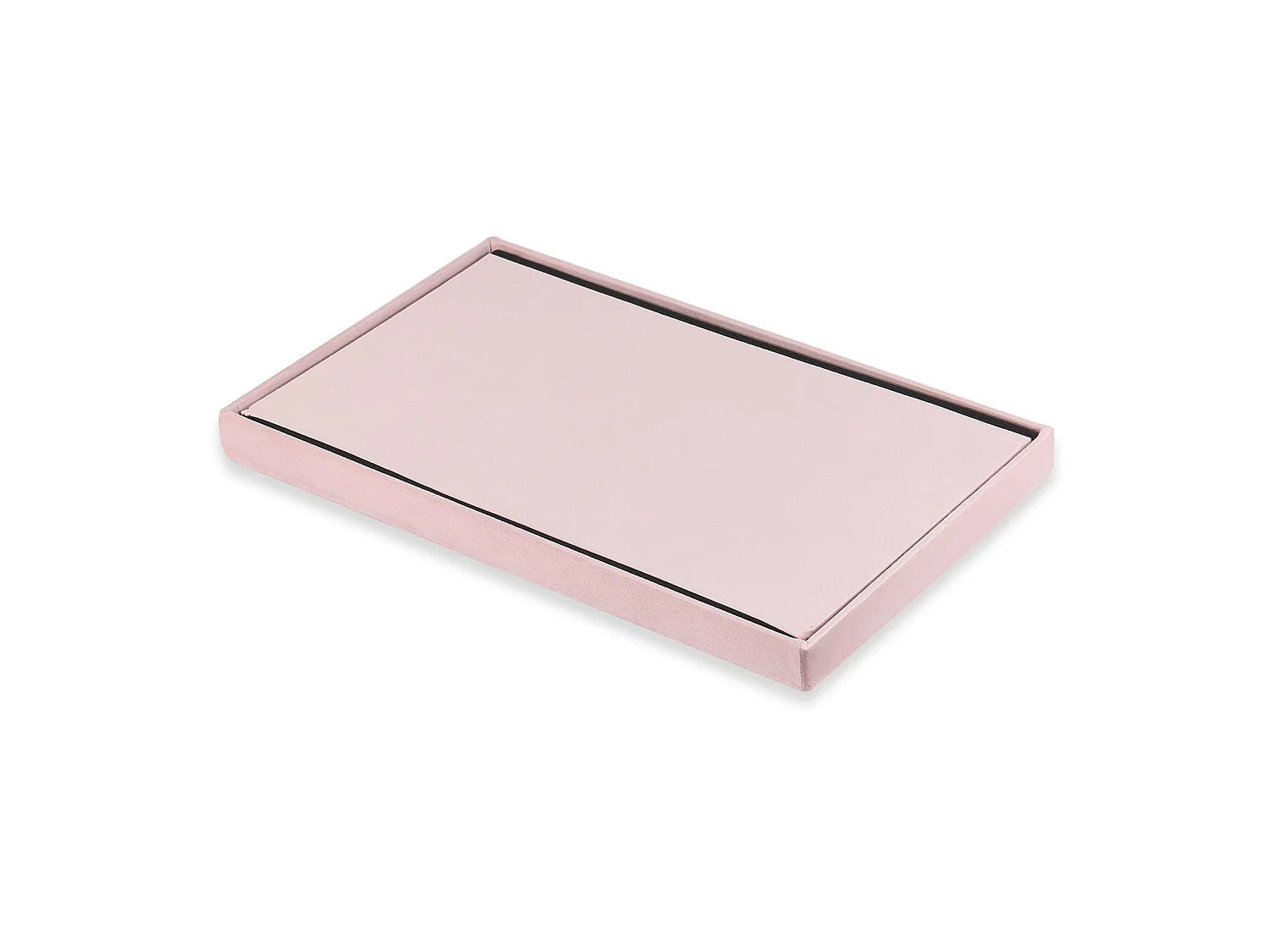 Pouf coffre pliable XL en velours rose 60x38x38 cm
