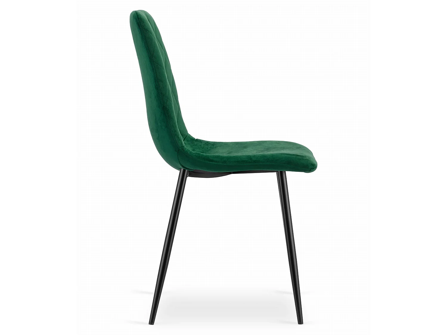 Eetkamerstoel TURIN fluweel donkergroen 88,5x44,5x53 cm