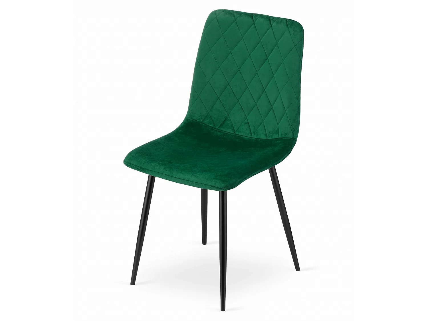 Eetkamerstoel TURIN fluweel donkergroen 88,5x44,5x53 cm