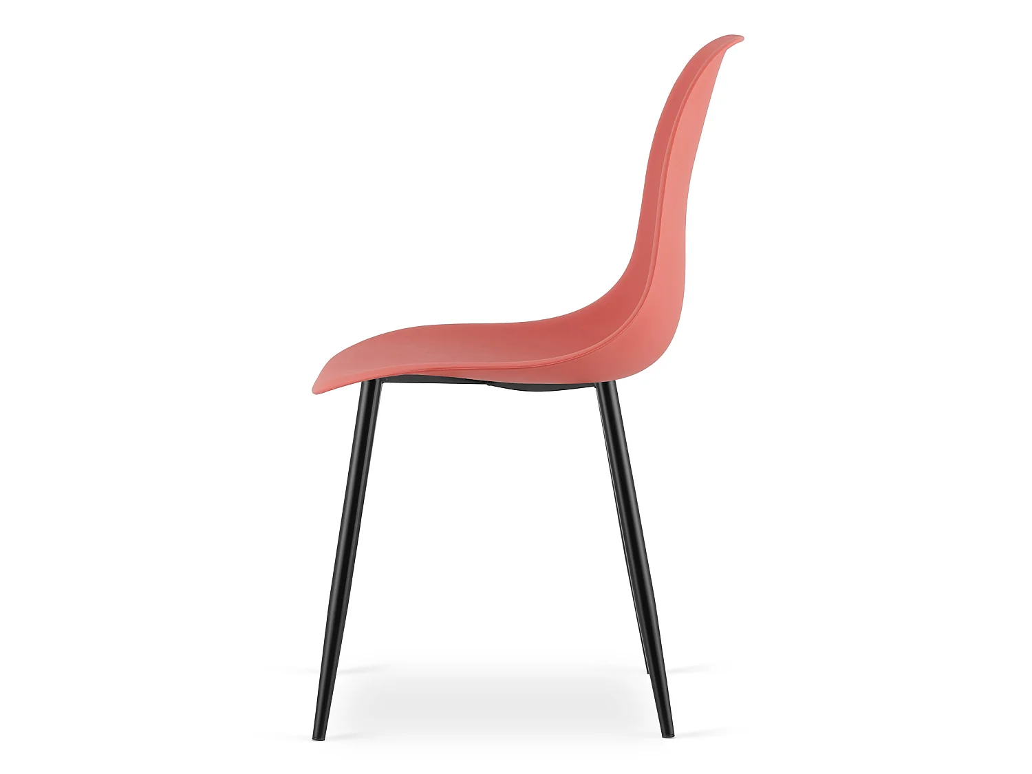 Scandinavische eetkamerstoel WAT polypropyleen rood 46x51x84 cm
