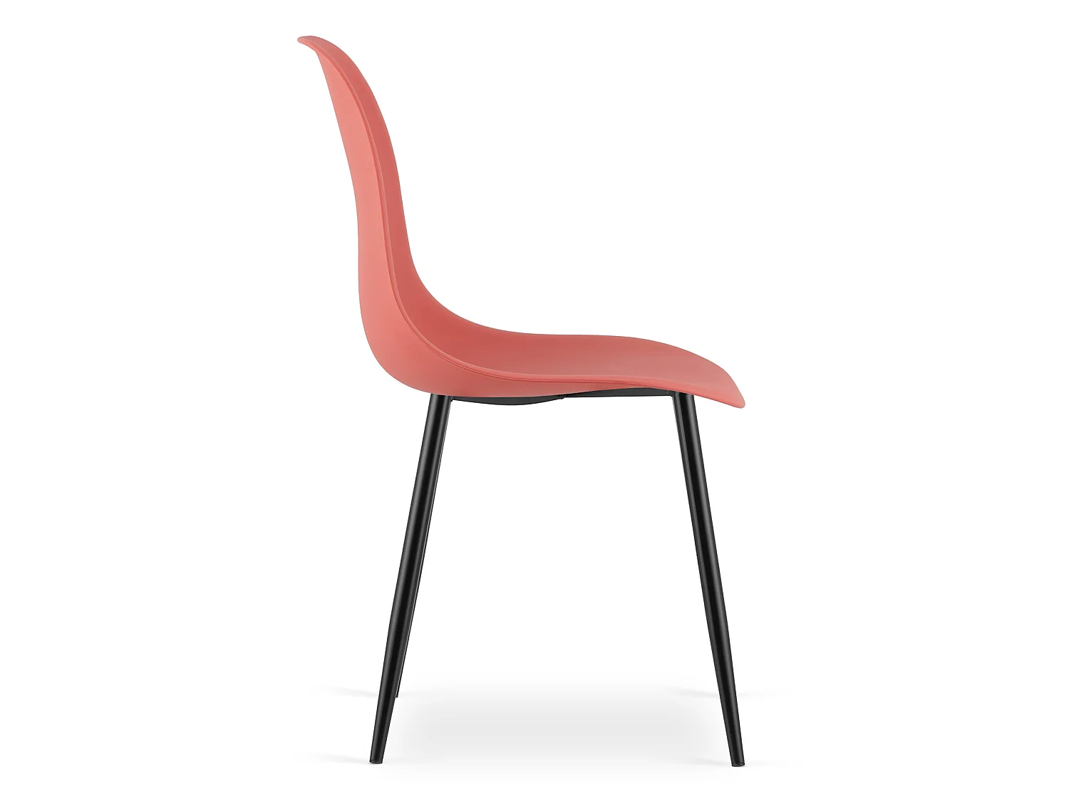 Scandinavische eetkamerstoel WAT polypropyleen rood 46x51x84 cm