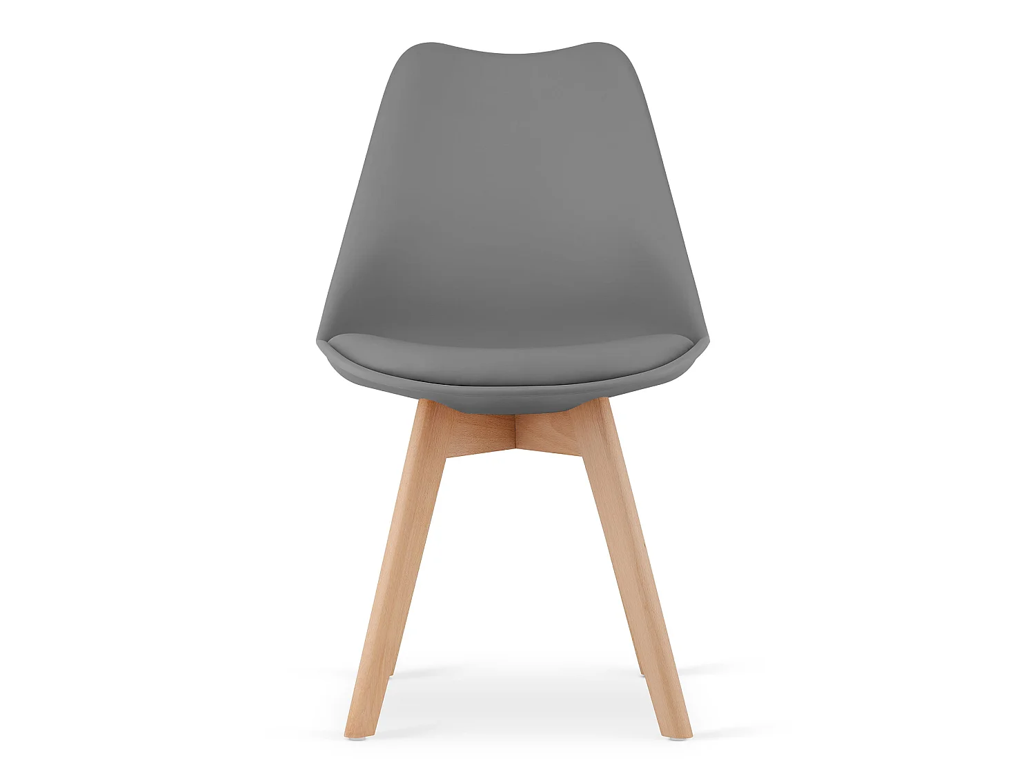 MARK eetkamerstoel ergonomisch polypropyleen grafiet 4x 82x49x47 cm
