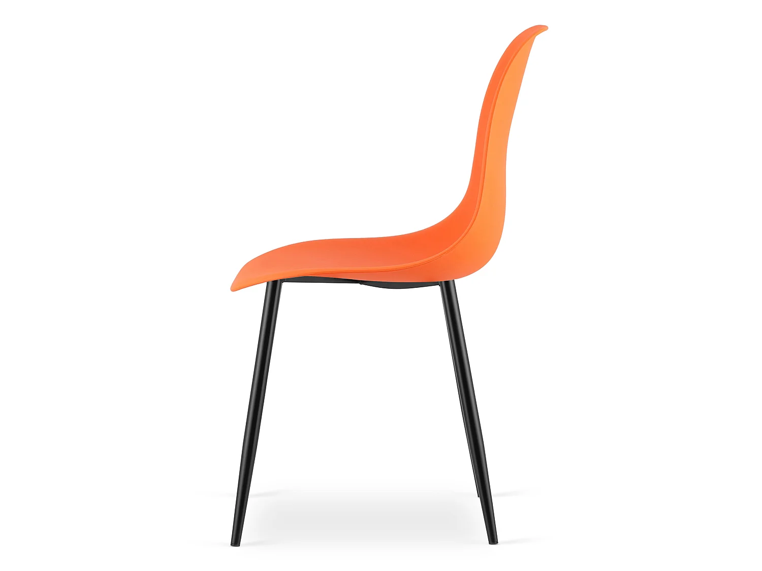 Eetkamerstoel WAT ergonomisch polypropyleen oranje 46x51x84 cm