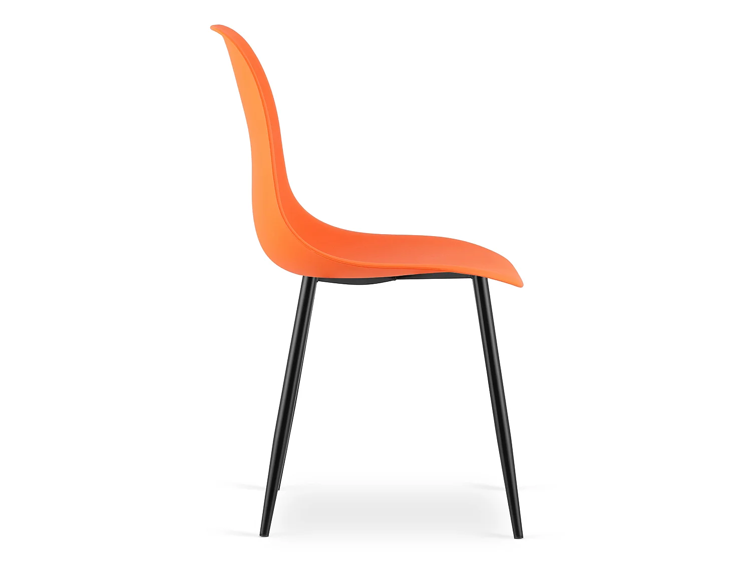 Eetkamerstoel WAT ergonomisch polypropyleen oranje 46x51x84 cm