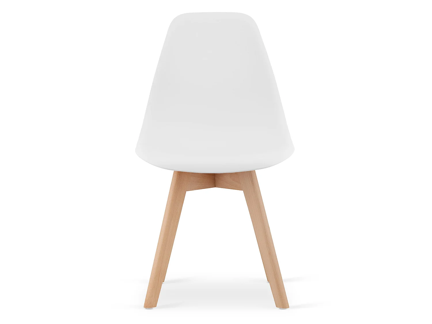 Eetkamerstoel KITO ergonomisch polypropyleen wit 80x46x54,5 cm
