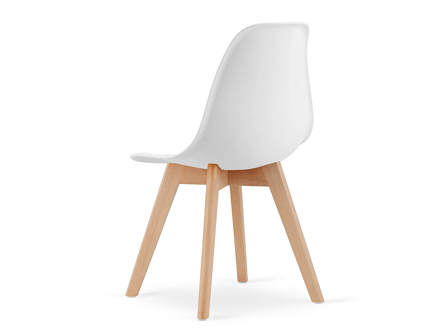 Eetkamerstoel KITO ergonomisch polypropyleen wit 80x46x54,5 cm