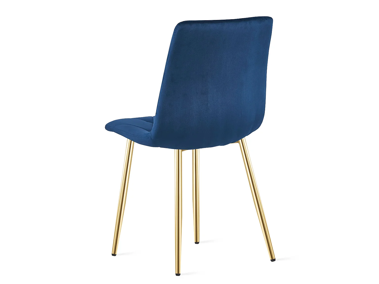 Eetkamerstoel LIBRA fluweel donkerblauw goud 45x54x86,5 cm