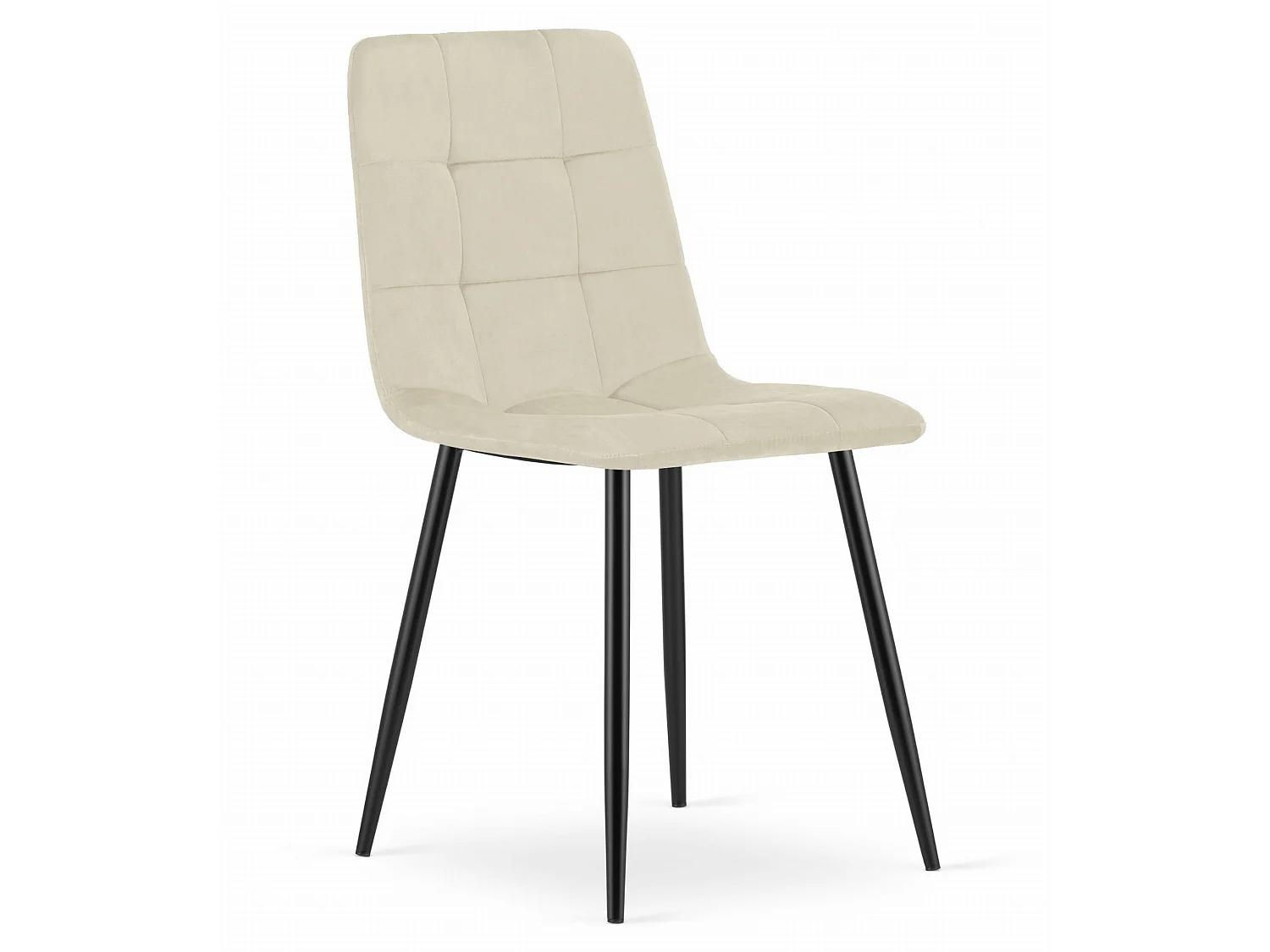 Esszimmerstuhl KARA modern Velours beige 87 cm