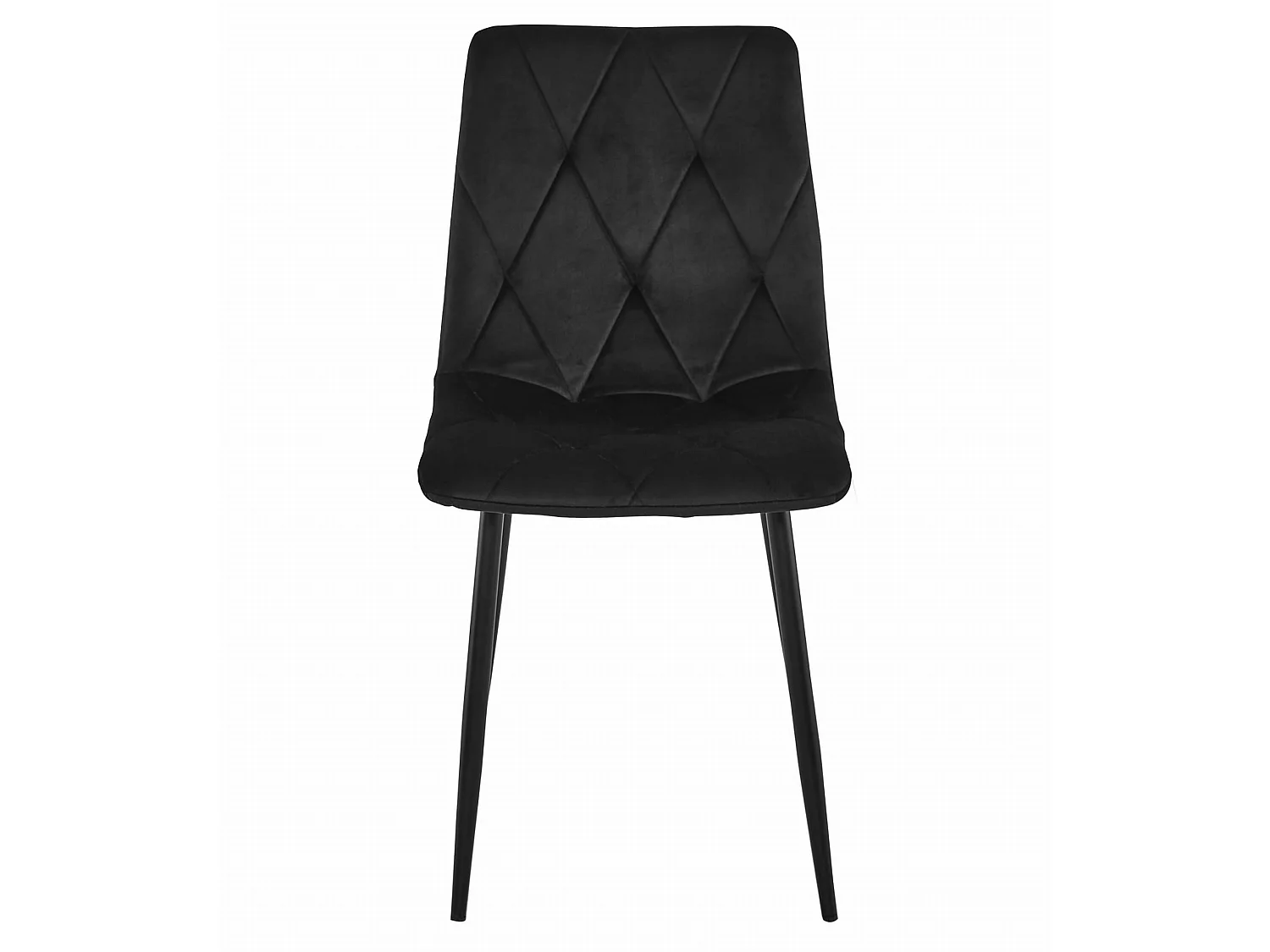 Table de salle à manger 4 chaises velours noir, plateau 120x80 cm Craft noir