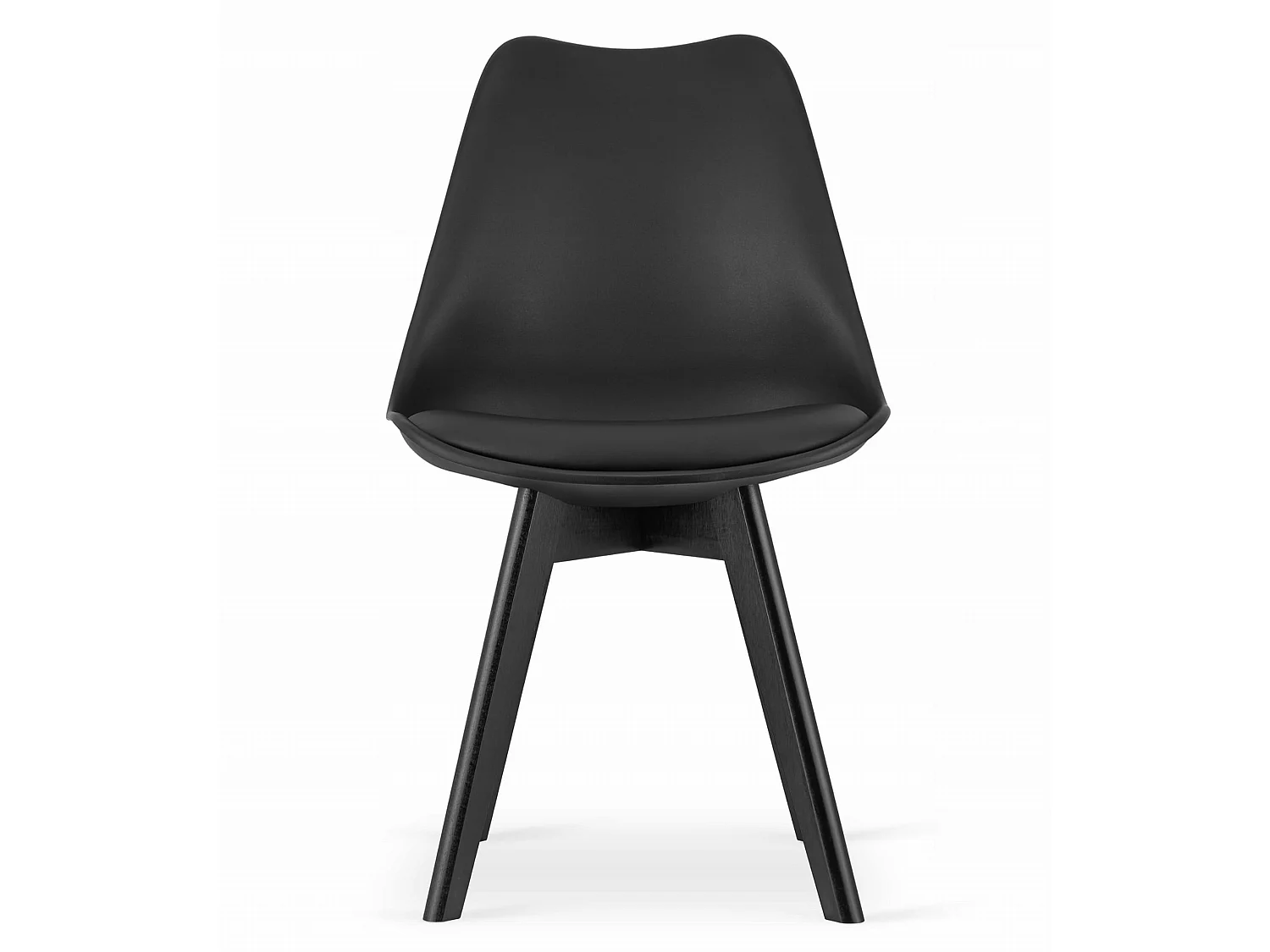 Ensemble table rectangulaire 120x80 craft + 4 chaises noires pour salle à manger