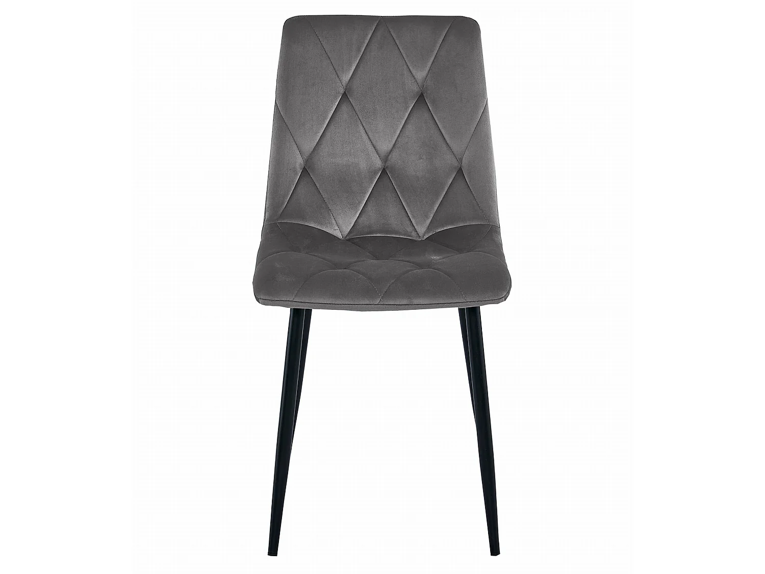 Ensemble table à manger 4 chaises velours noir 120x80 cm