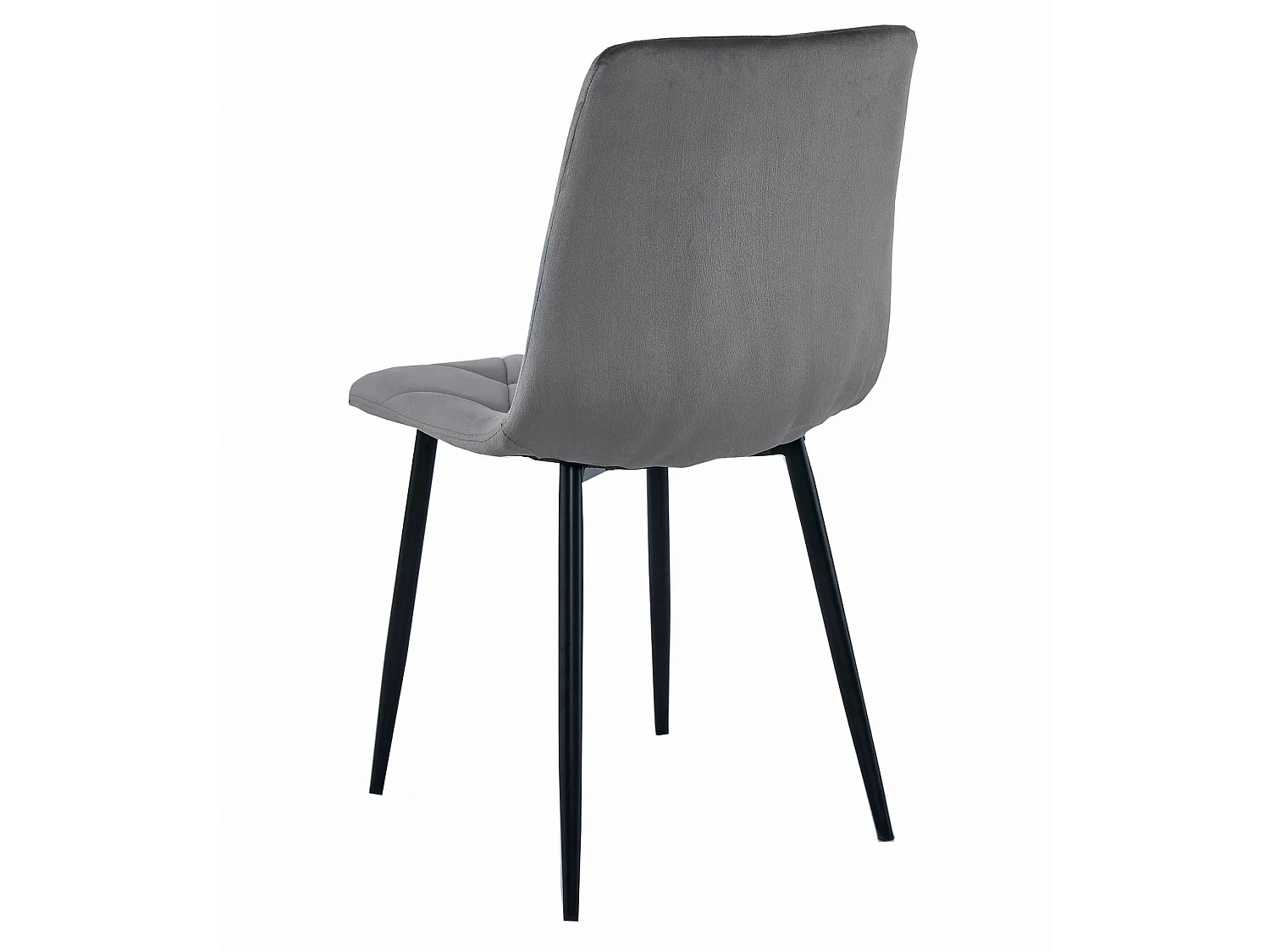Ensemble table à manger 4 chaises velours noir 120x80 cm