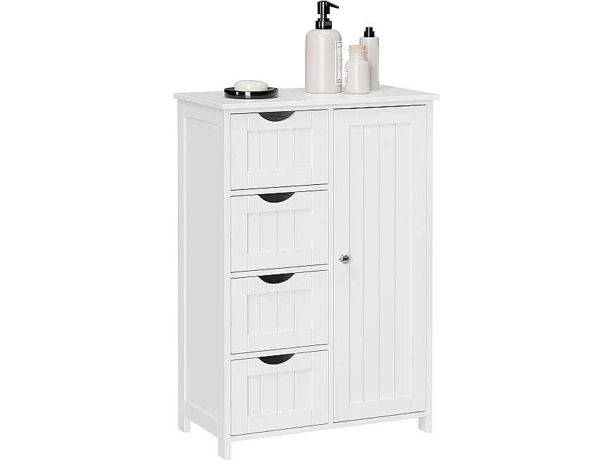 Badkamerkast praktisch MDF wit 55x30x82 cm
