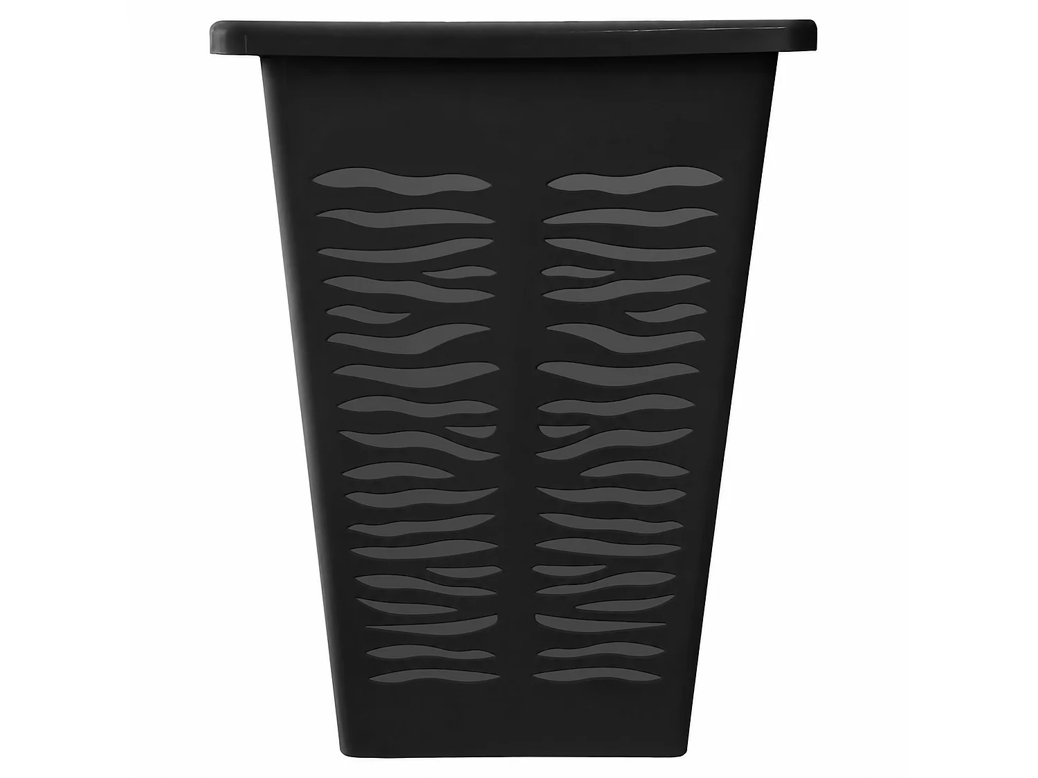 Panier à linge d’angle avec couvercle plastique anthracite 45 l 52 cm
