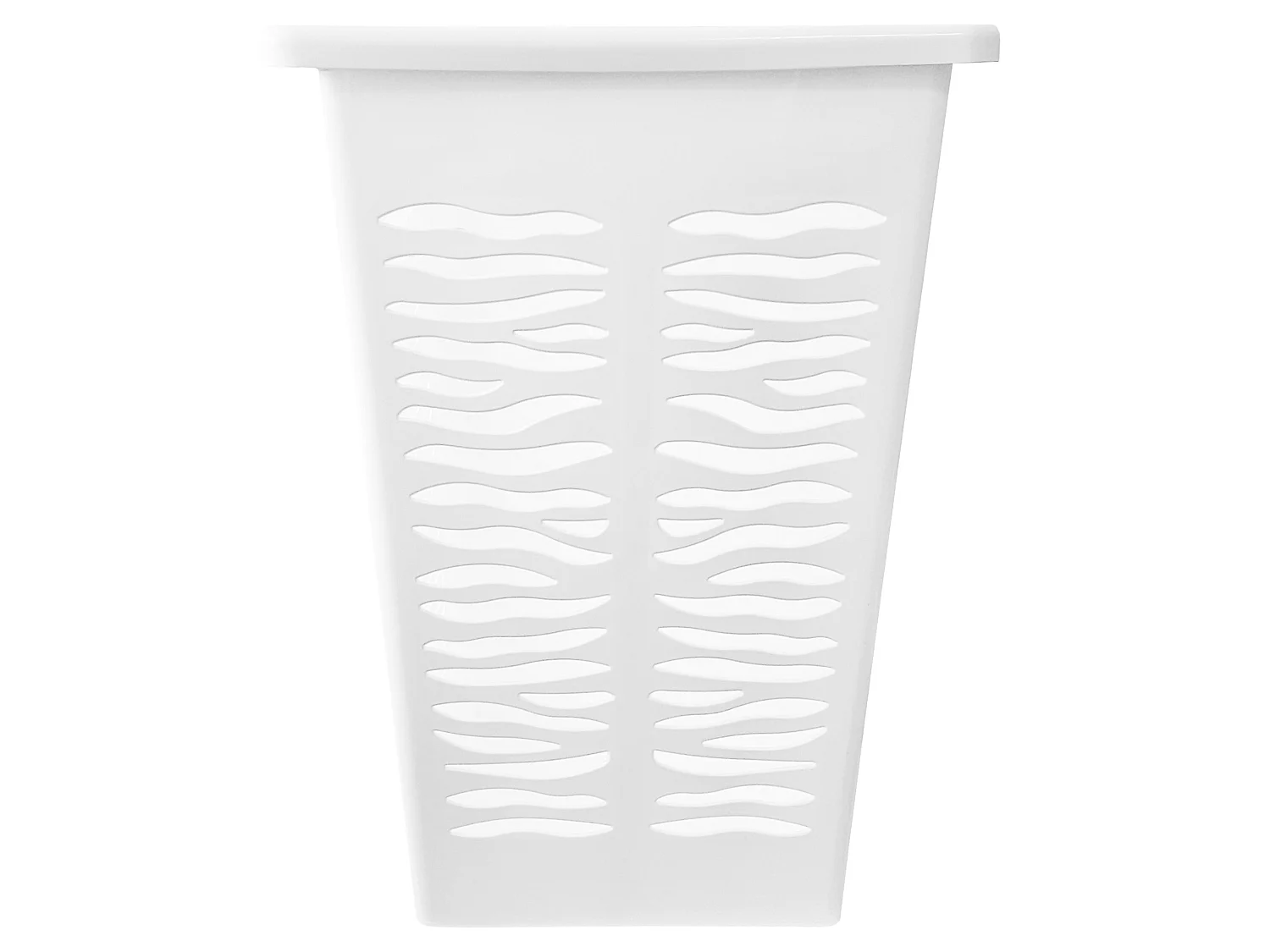 Panier à linge d’angle avec couvercle plastique blanc 45 l 36,5x36,5 cm