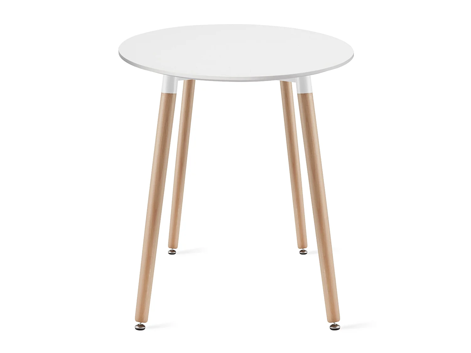 Table ronde KAMI, plateau MDF, blanc, 60 cm