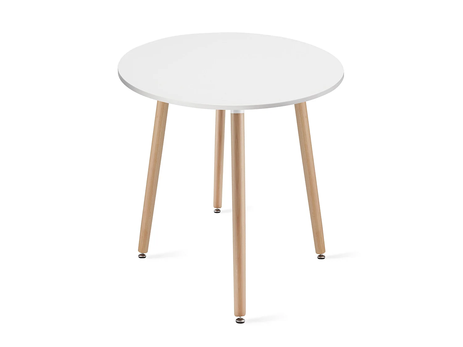 Table ronde KAMI, plateau MDF, blanc, 60 cm