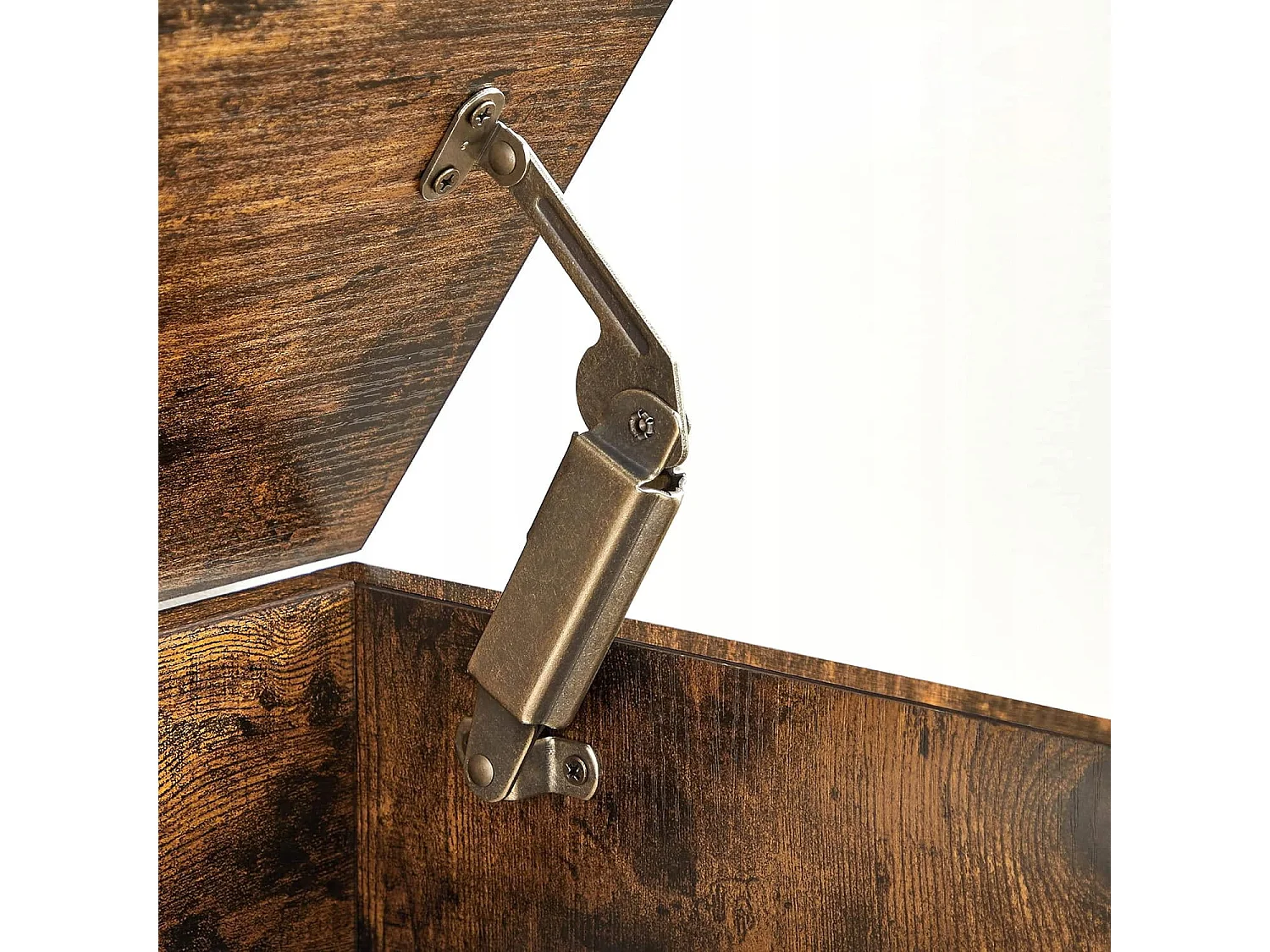 Opbergkist praktisch spaanplaat zwart 100x40x46 cm