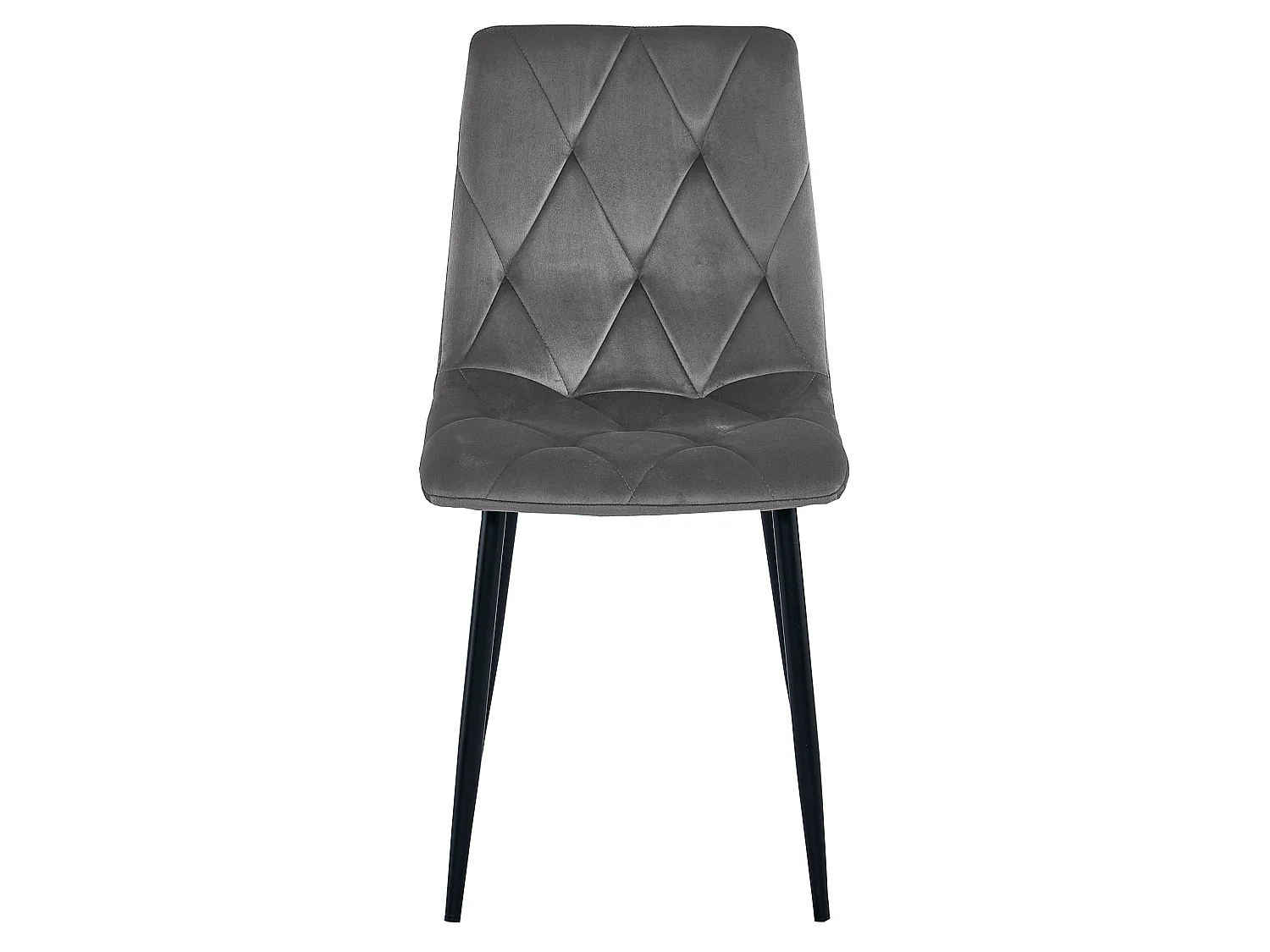 Chaise de salle à manger design métal noir 68x58x59 cm