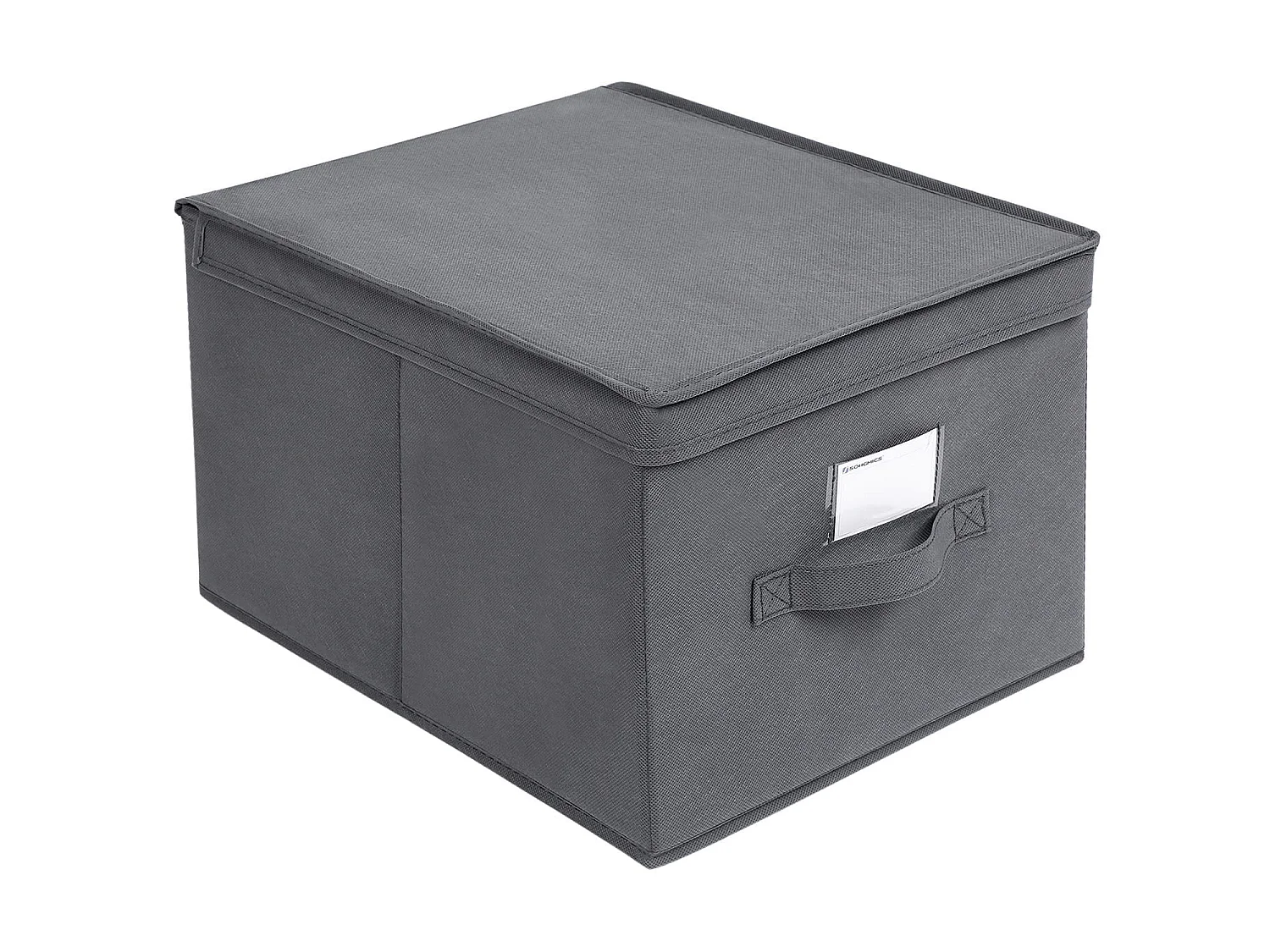 Organisateur de rangement pratique en non-tissé gris 30x40x25 cm