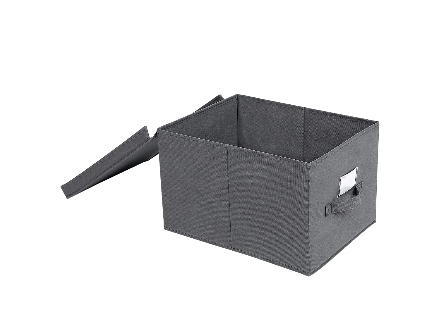 Organisateur de rangement pratique en non-tissé gris 30x40x25 cm