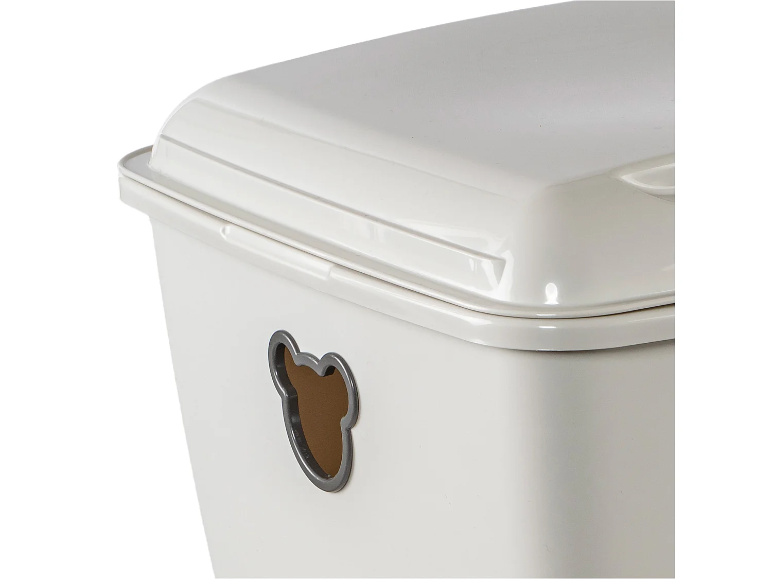 Plastic opbergbox voor speelgoed met deksel kunststof wit 40 L 34,1 cm