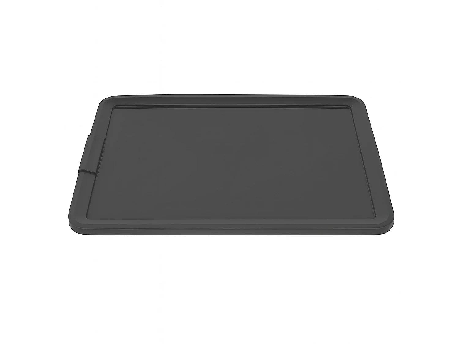 Plastic opbergbox met deksel voor speelgoed, krijtbord, kunststof, transparant, 15 L, 38,4x28,3x20 cm