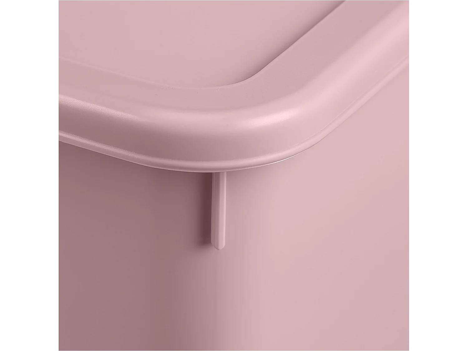 Boîte de rangement pour jouets avec couvercle en plastique rose panda 30 L 25,2 cm