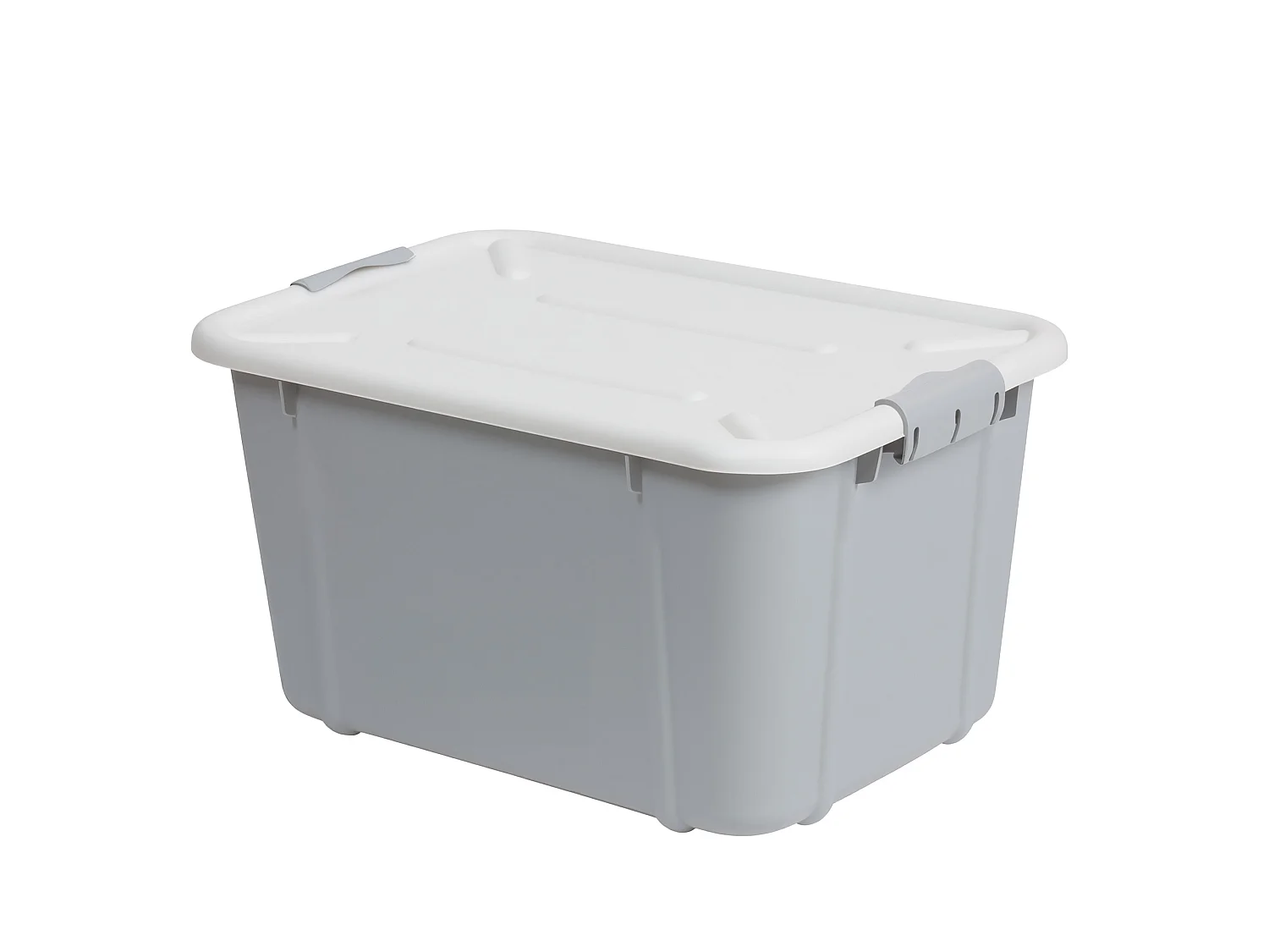 Opbergbox afsluitbaar kunststof lichtgrijs 16 L 38,6x29x21,7 cm