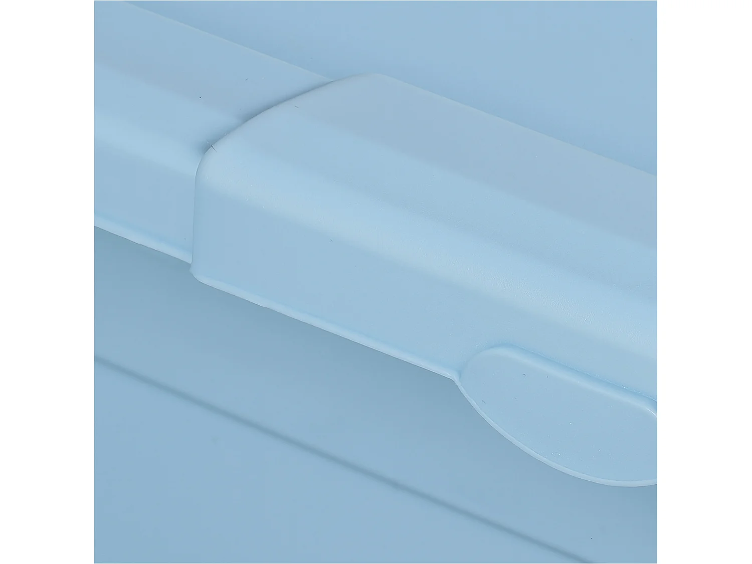 Plastic speelgoedopbergbox met deksel 30 L afsluitbaar kunststof blauw 48,5x36x25,2 cm