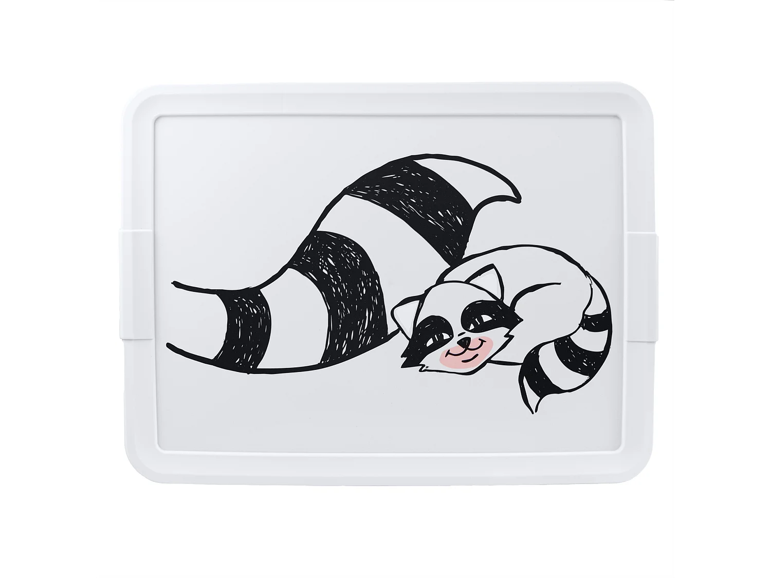 Opbergbox voor speelgoed met deksel kunststof wit 30 L 48,5x36x25,2 cm