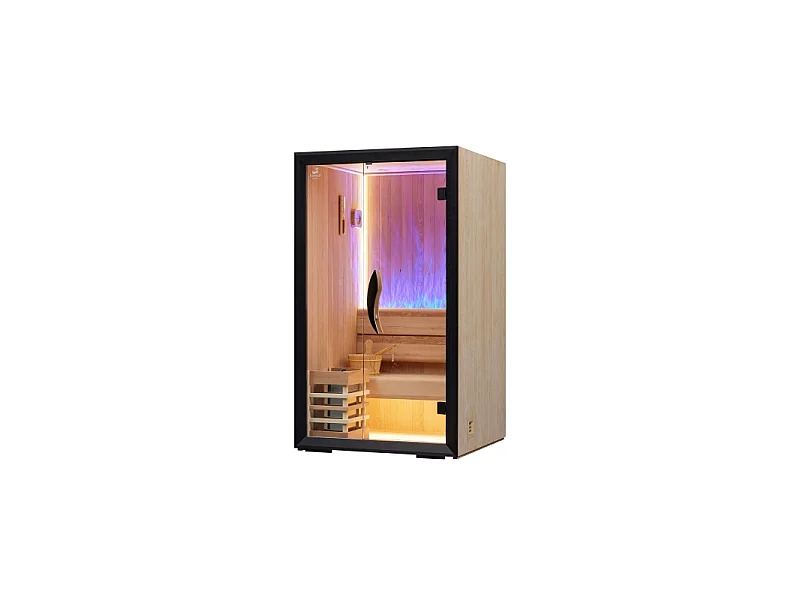 Sauna traditionnel Boreal® CELEST 120 - 1 à 2 places - 120x120x190 cm