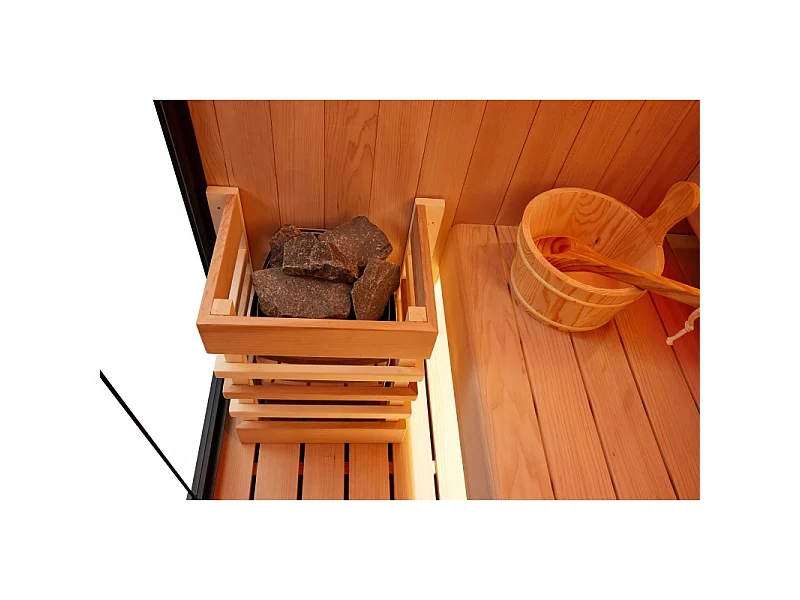 Sauna traditionnel Boreal® CELEST 120 - 1 à 2 places - 120x120x190 cm