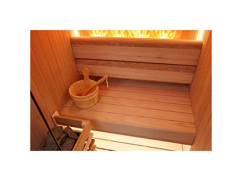 Sauna traditionnel Boreal® CELEST 120 - 1 à 2 places - 120x120x190 cm