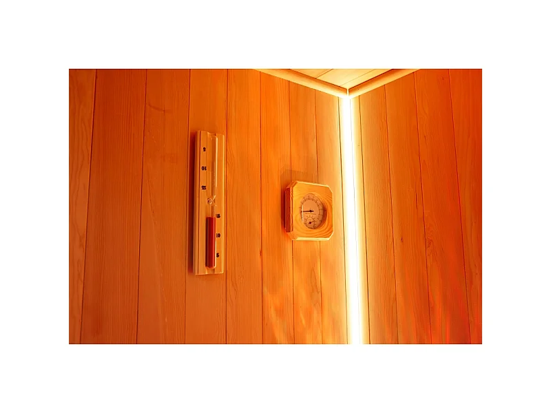 Sauna traditionnel Boreal® CELEST 120 - 1 à 2 places - 120x120x190 cm