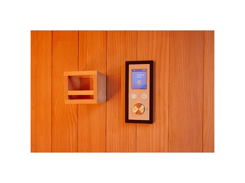 Sauna traditionnel Boreal® CELEST 120 - 1 à 2 places - 120x120x190 cm