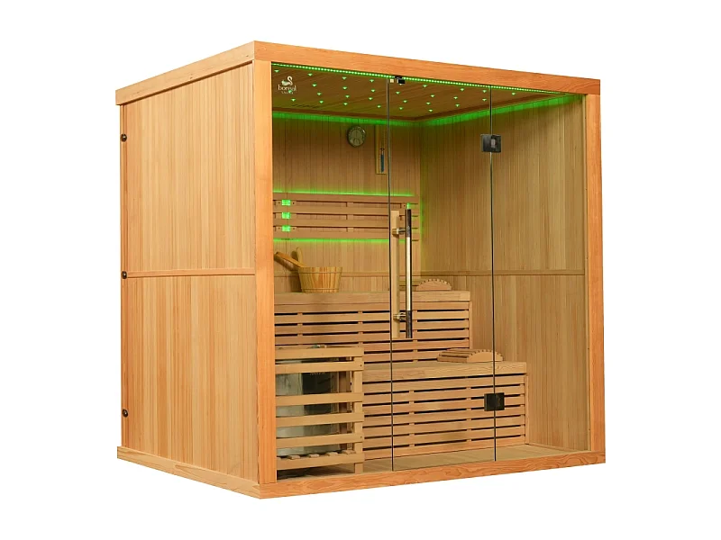 Sauna finlandais Nordica® Vapeur V56 (5 à 6 places) - 203 x 162 x H.200