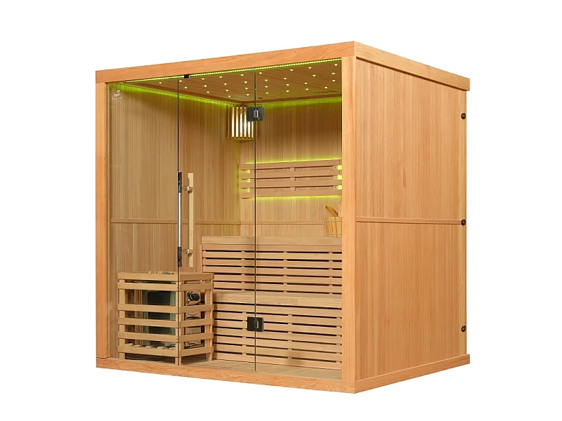 Sauna finlandais Nordica® Vapeur V56 (5 à 6 places) - 203 x 162 x H.200