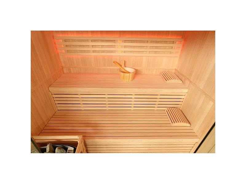 Sauna finlandais Nordica® Vapeur V56 (5 à 6 places) - 203 x 162 x H.200